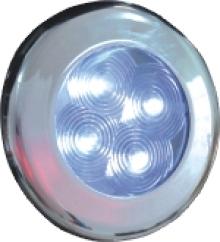lampka LED biaa obudowa chrom  30743